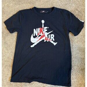 Nike Air Men’s Shirt Jumpman Air Max 97 Size XL Black Short Sleeve See Pics